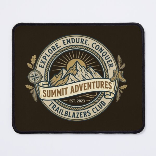 Item preview, Summit Adventures – Trailblazers Club Emblem Design designed and sold by Dogandesighn.