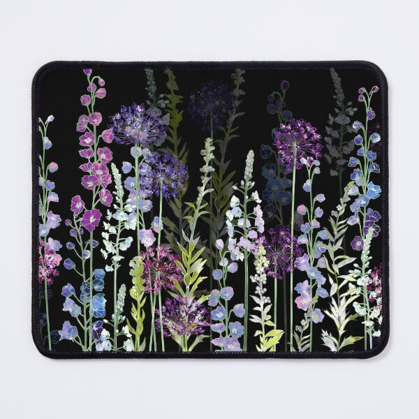 Item preview, Midnight Botanical Purple Flower Garden Meadow designed and sold by Fiona Calder Designs.