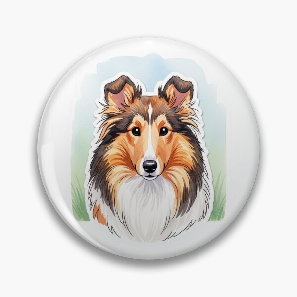 Item preview, Collie dog water color designed and sold by saphira-art.