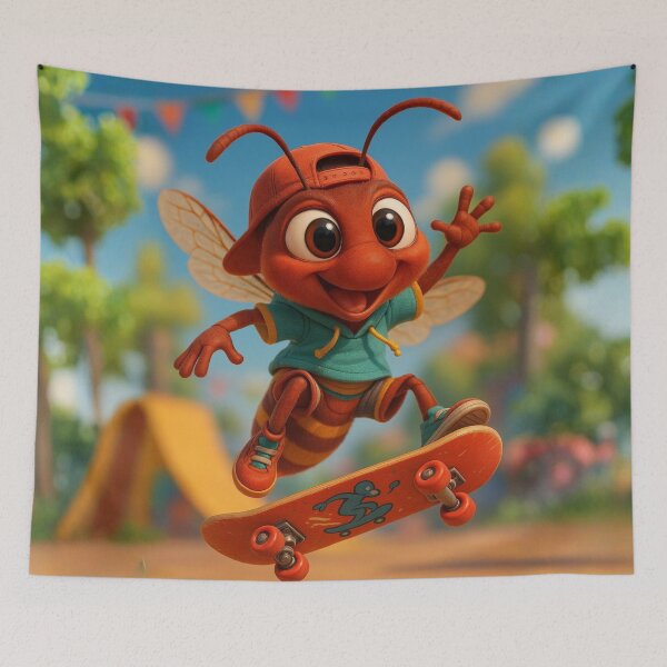 Item preview, Skater Red Paper Wasp designed and sold by Sillytoe.
