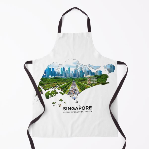 Item preview, Singapore Map Silhouette - Cleanliness and Strict Order Urban Design designed and sold by AbulailArt.