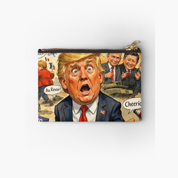 Artikelvorschau, Verwirrter Donald Trump – Globale politische Satire-Karikatur entworfen und verkauft von vojinovicgoran.