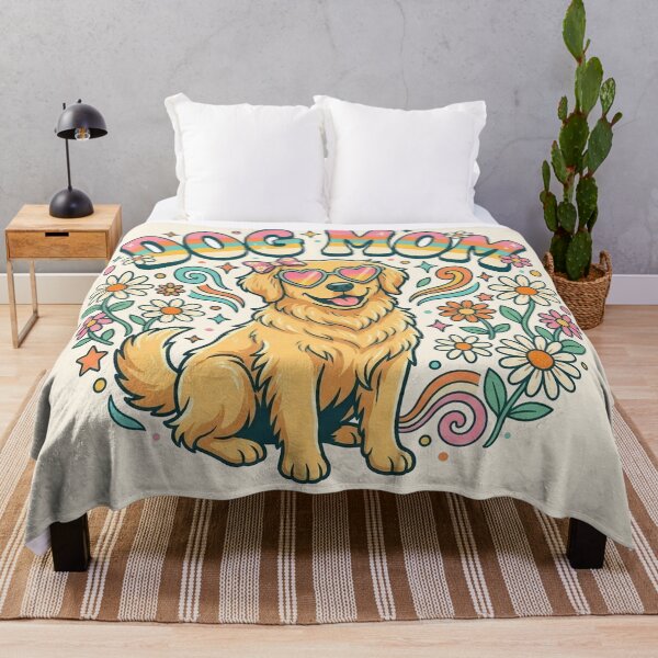 Item preview, Groovy Retro 70s Golden Retriever Dog Mom designed and sold by DesigonDesigner.
