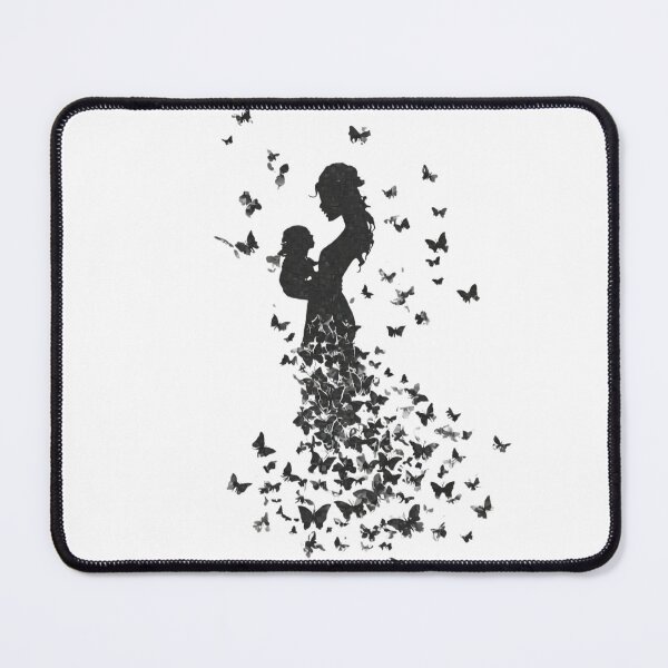 Item preview, Motherhood Butterfly Silhouette Minimalist Maternal Art designed and sold by BigStar-Cart.