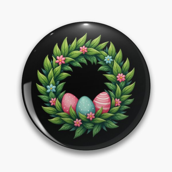 Item preview, Corona floral de primavera con forma de huevo de Pascua designed and sold by PMTaurus.
