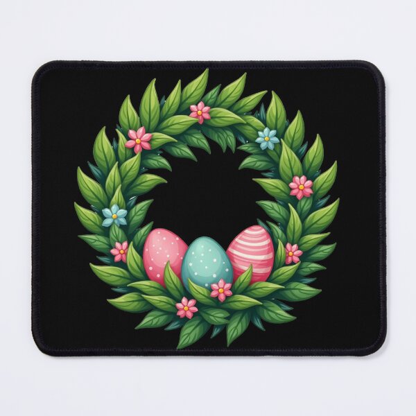 Item preview, Easter Egg Floral Spring Wreath designed and sold by PMTaurus.