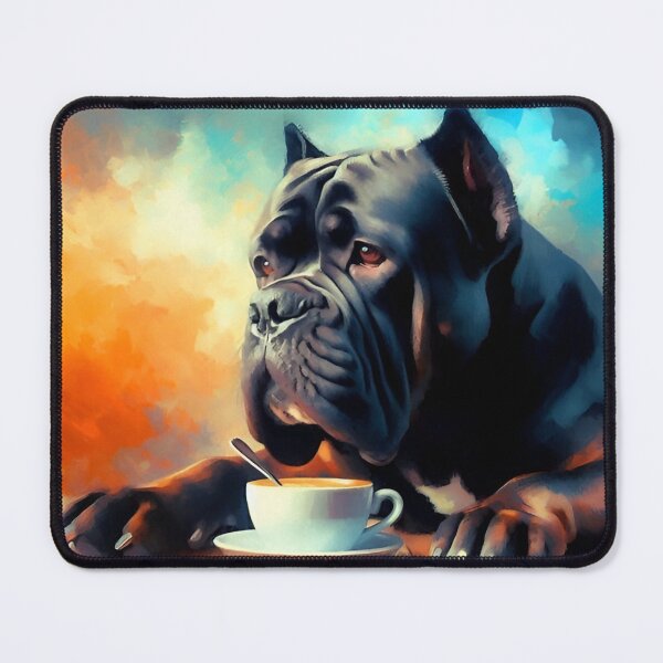 Item preview, Black Cane Corso Drinking Coffee designed and sold by The Coffee Critters.