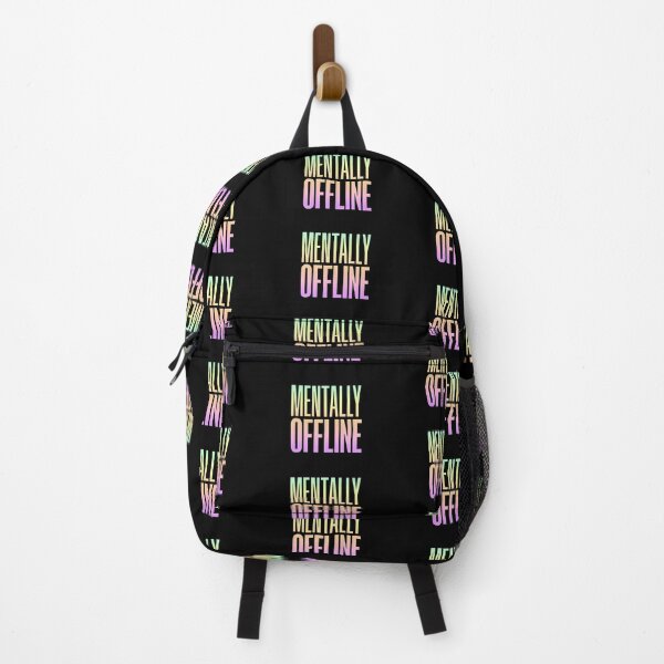 Item preview, Mentally Offline, Neon Gradient Funny Quotes designed and sold by Memes N Lore .