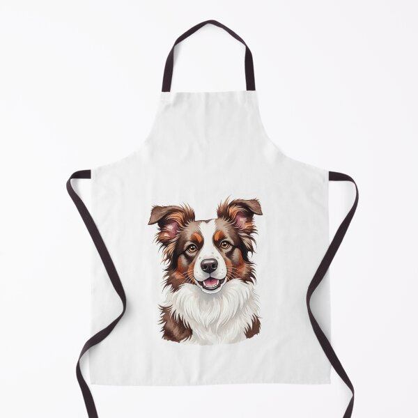 Item preview, Border Collie Brown dog water color designed and sold by saphira-art.