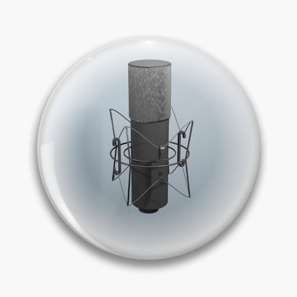 Item preview, Blogger's microphone, blue background designed and sold by HeathWayPrints.