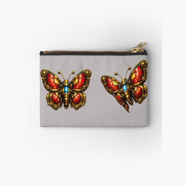 Item preview, Clockwork Butterflies – Steampunk Elegance in Red & Brass designed and sold by nigejohn.