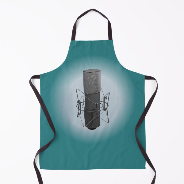 Item preview, Blogger's microphone, blue background designed and sold by HeathWayPrints.