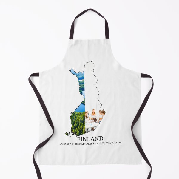 Item preview, Finland Map Art - Land of a Thousand Lakes and Education System Design designed and sold by AbulailArt.