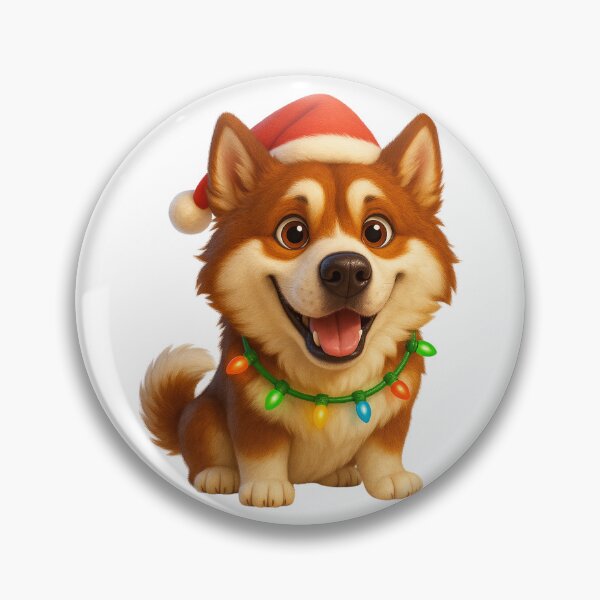 Item preview, Christmas Greenland Dog designed and sold by Sillytoe.