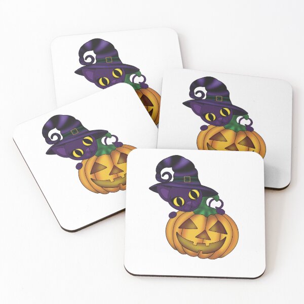 Item preview, Willamina Cute Witch Cat – Pumpkin Halloween designed and sold by Auntie M.