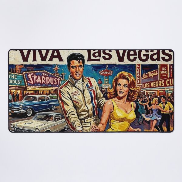 Item preview, Viva Las Vegas: Elvis & Ann-Margret Neon Nights Impasto Tribute designed and sold by Art's Diner.