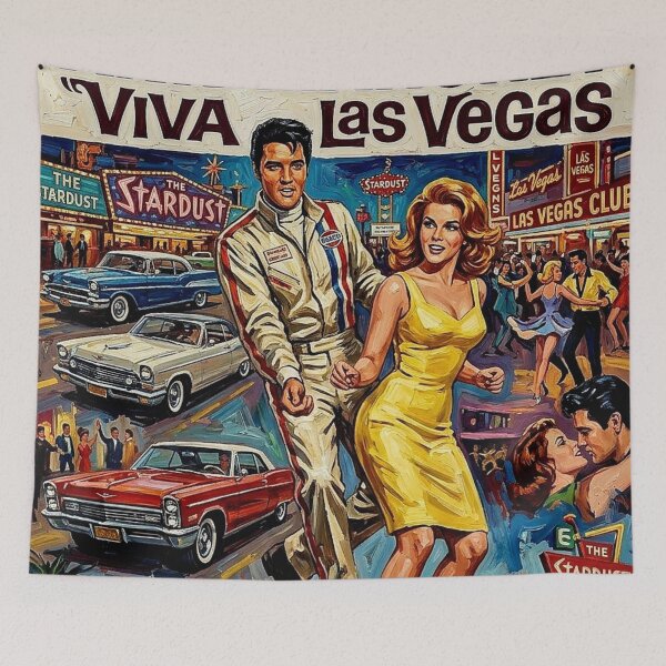 Item preview, Viva Las Vegas: Elvis & Ann-Margret Neon Nights Impasto Tribute designed and sold by Art's Diner.