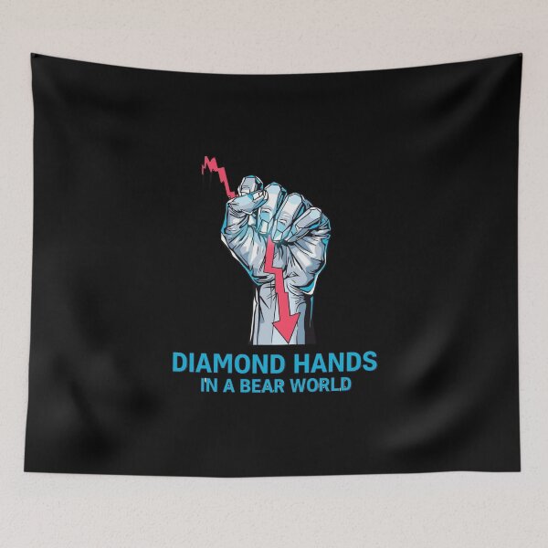 Item preview, Diamond Hands In A Bear World Crypto Shirt designed and sold by KapiPrint.