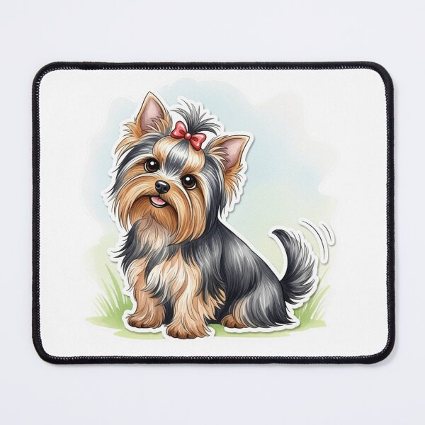 Item preview, yorkshire terrier dog water color designed and sold by saphira-art.