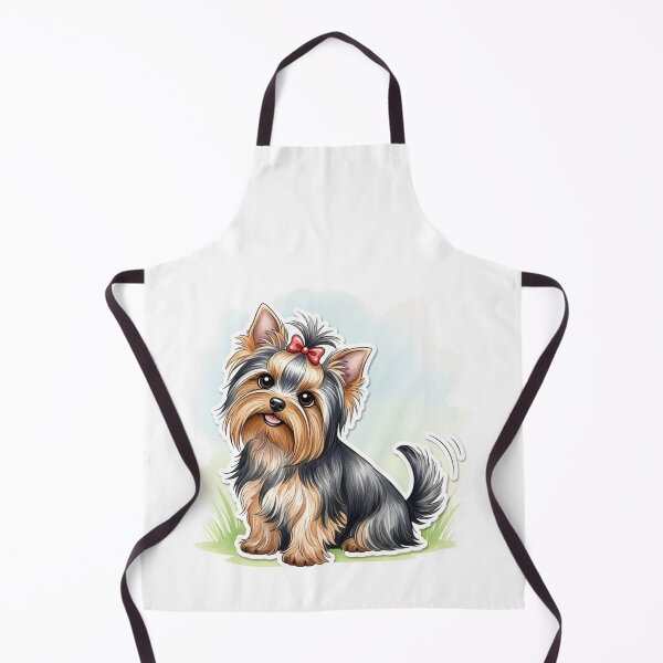 Item preview, yorkshire terrier dog water color designed and sold by saphira-art.