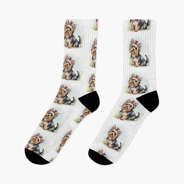 Item preview, yorkshire terrier dog water color designed and sold by saphira-art.