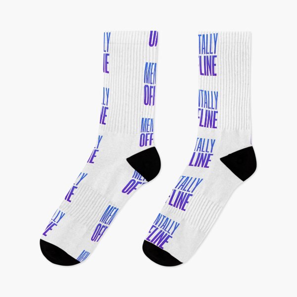 Item preview, Mentally Offline, Blue Funny Quotes designed and sold by Memes N Lore .