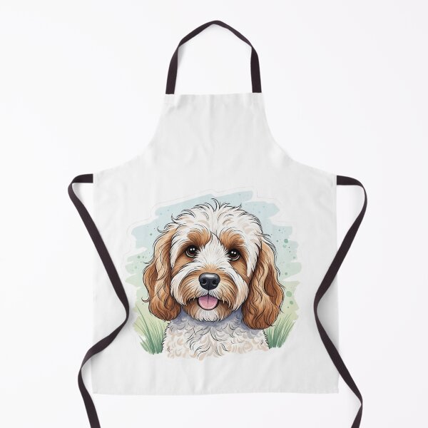 Item preview, cockapoo dog water color designed and sold by saphira-art.