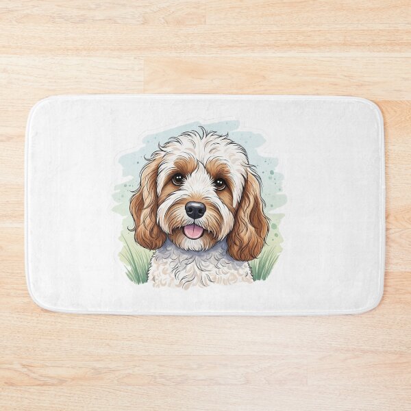 Item preview, cockapoo dog water color designed and sold by saphira-art.