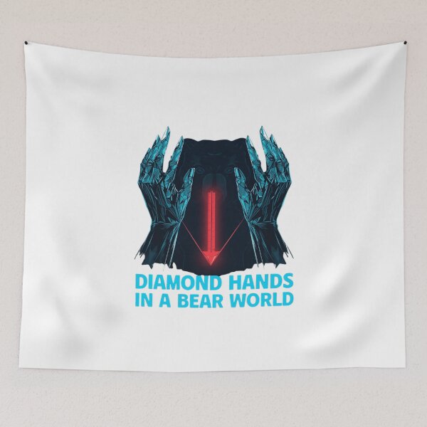 Item preview, Diamond Hands In A Bear World Crypto Shirt designed and sold by KapiPrint.