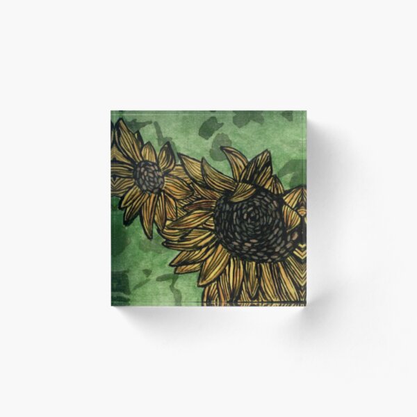Sunflower Summers Acrylic Block