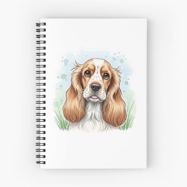 Item preview, English Cocker Spaniel dog water color designed and sold by saphira-art.