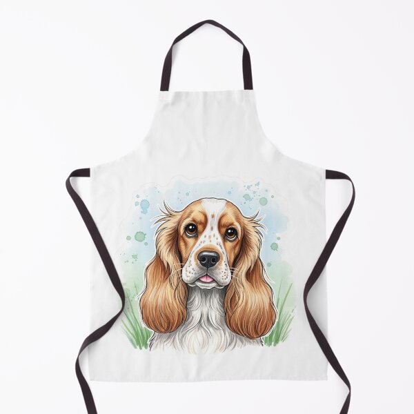 Item preview, English Cocker Spaniel dog water color designed and sold by saphira-art.