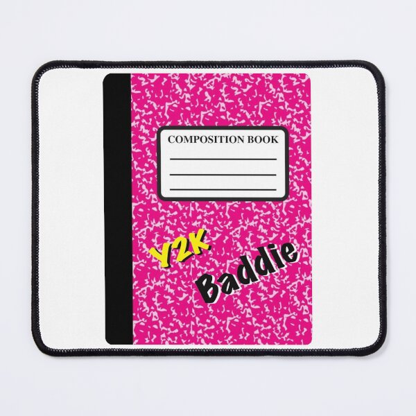 Item preview, Y2K Baddie Yellow and Pink Composition Book Sticker Year 2000 Baddie Sticker  designed and sold by OneCatShop.