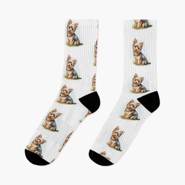 Item preview, Yorkshire terrier dog water color designed and sold by saphira-art.