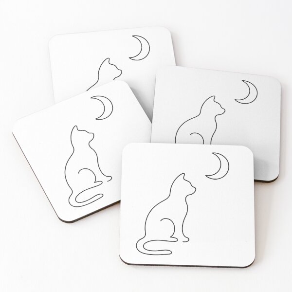 Item preview, the cat looking at the moon designed and sold by IZZO CREATIVE STUDIO.