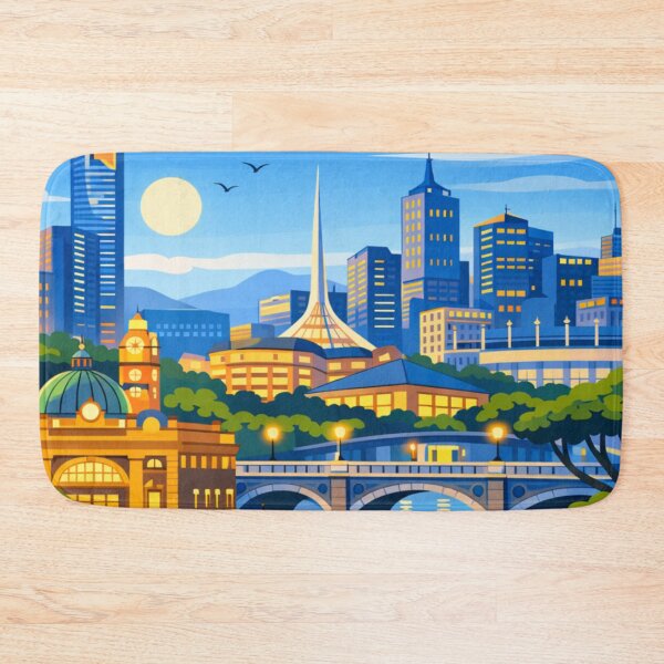 Item preview, Melbourne Travel Illustration designed and sold by MatthewHeights.