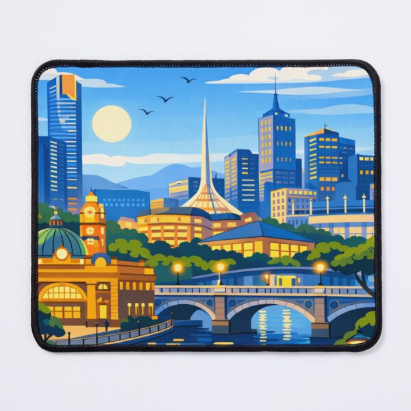 Item preview, Melbourne Travel Illustration designed and sold by MatthewHeights.