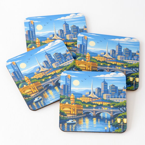 Item preview, Melbourne Travel Illustration designed and sold by MatthewHeights.