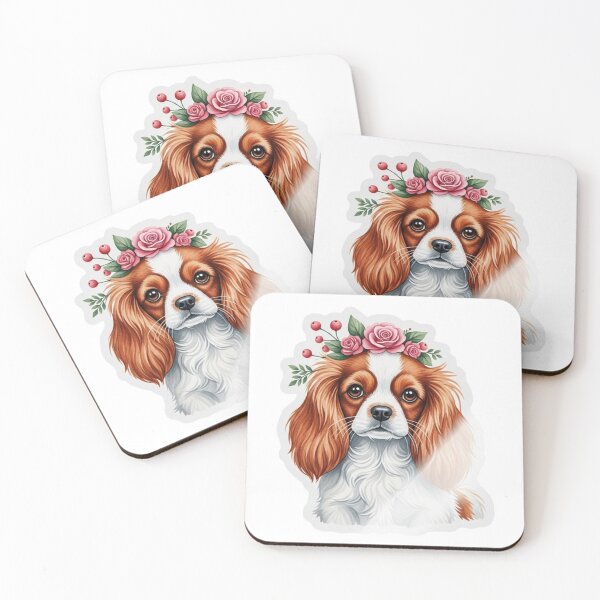 Item preview, Cavalier King Charles Spaniel dog water color designed and sold by saphira-art.