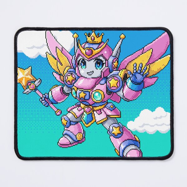 Item preview, "Mecha Princess" pixel art designed and sold by Retroperks.