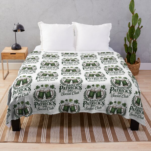 Item preview, Saint Patrick's Day Social Club Green Beer Cheers Shamrock Wreath Irish Pub Graphic Tee designed and sold by DarylWelsh2024.
