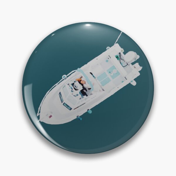 Item preview, Top‑Down View of White Motorboat designed and sold by Arturo Daniel Garcia Palomo.