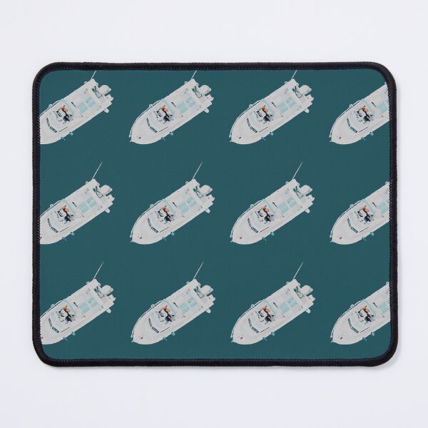 Item preview, Top‑Down View of White Motorboat designed and sold by Arturo Daniel Garcia Palomo.