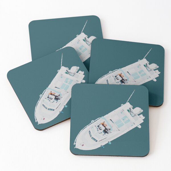 Item preview, Top‑Down View of White Motorboat designed and sold by Arturo Daniel Garcia Palomo.