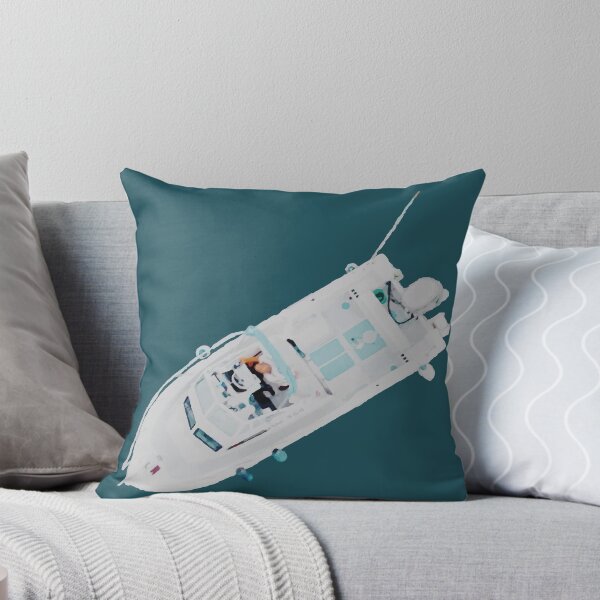 Item preview, Top‑Down View of White Motorboat designed and sold by Arturo Daniel Garcia Palomo.