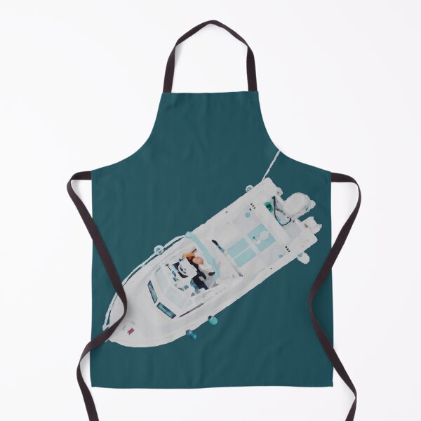 Item preview, Top‑Down View of White Motorboat designed and sold by Arturo Daniel Garcia Palomo.