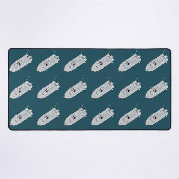 Item preview, Top‑Down View of White Motorboat designed and sold by Arturo Daniel Garcia Palomo.
