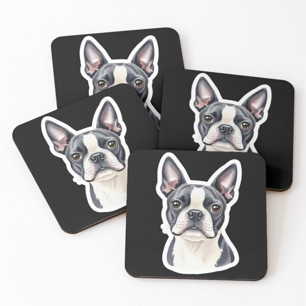 Item preview, Boston Terrier dog water color designed and sold by saphira-art.