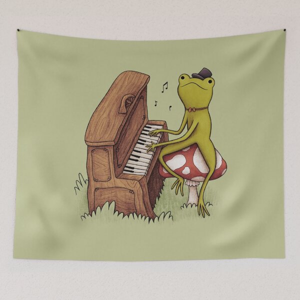 Item preview, Frog Playing Piano designed and sold by SophieCorrigan.
