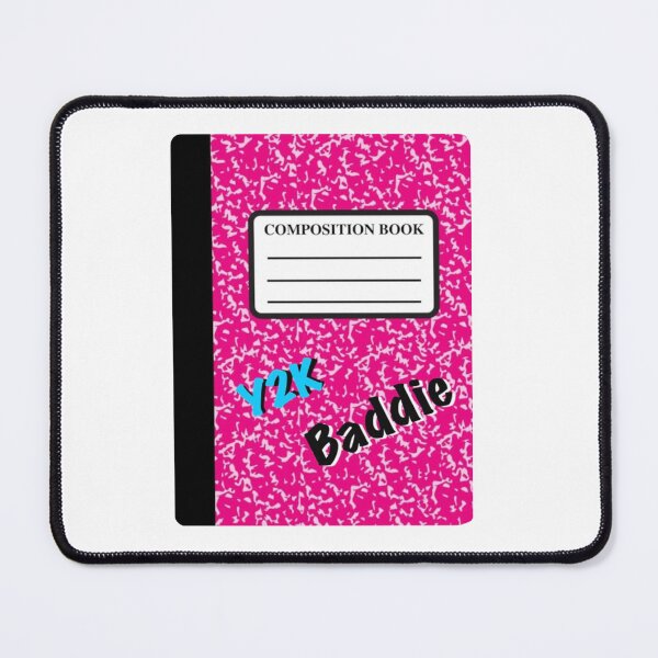Item preview, Y2K Baddie Blue and Pink Composition Book Sticker Year 2000 Baddie Sticker designed and sold by OneCatShop.